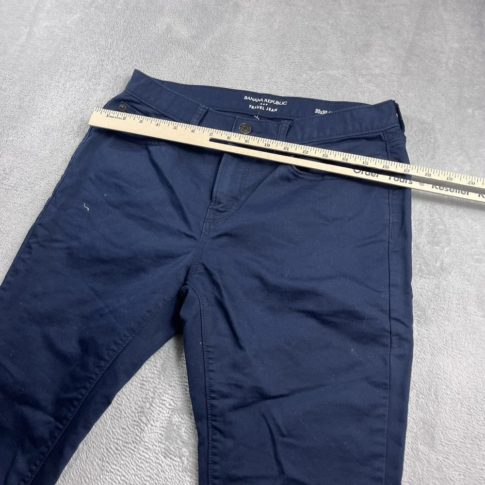 Banana Republic Travel Jean Blue Mens 30x28* Pants Athletic Fit‎